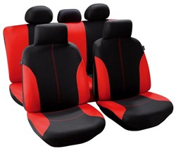 Seat Cover Black/Red front/rear_0