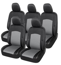 Seat Cover Black/Grey front/rear