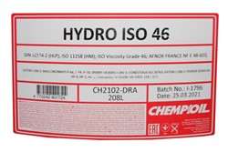 CHEMPIOIL Hidraulinė alyva CH HYDRO HM/HLP 46 208L M_2
