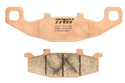Brake pads MCB569SH TRW sinter, intended use racing/route fits HYOSUNG; KAWASAKI; SUZUKI