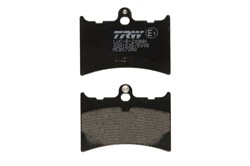 Brake pads MCB572RQ TRW organic, intended use racing fits ALFER; APRILIA; ATK; BENELLI; GILERA; KTM; MOTO GUZZI; MZ/MUZ; SACHS_0