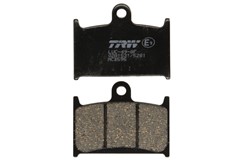 Brake pads MCB595 TRW organic, intended use offroad/route/scooters fits SUZUKI; TRIUMPH; YAMAHA