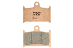 Brake pads MCB595SV TRW sinter, intended use route fits HONDA; SUZUKI; TRIUMPH