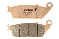 Brake pads MCB599SH TRW sinter, intended use racing/route fits CAGIVA; HONDA; TRIUMPH