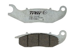 Brake pads MCB759EC TRW organic, intended use offroad/route/scooters fits HONDA; RIEJU