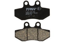 Brake pads MCB774 TRW organic, intended use offroad/route/scooters fits GILERA; MBK; PEUGEOT; PIAGGIO/VESPA; YAMAHA_0