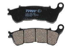 Brake pads MCB776 TRW organic, intended use offroad/route/scooters fits HARLEY DAVIDSON; HONDA; SUZUKI