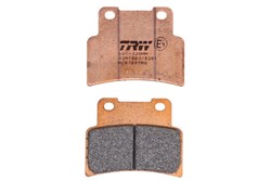 Brake pads MCB785TRQ TRW sinter, intended use racing fits APRILIA; YAMAHA