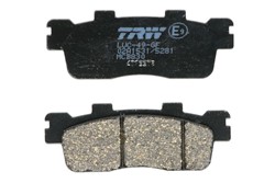 Brake pads MCB830 TRW organic, intended use offroad/route/scooters fits KAWASAKI; KYMCO