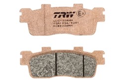 Brake pads MCB830SRM TRW sinter, intended use scooters fits KAWASAKI; KYMCO