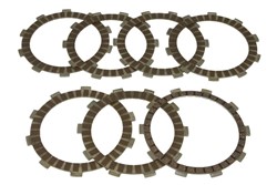 Clutch friction discs fits HONDA 250N (Euro), 250ND (Euro), 250T (Twin), 250TII, 350F (Four), 400F (Four), 400F2 (Four), 400N (Euro), 400T (Hawk), 450N, 450S, 400T, 400T (Custom), 450C (Rebel)