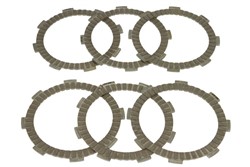 Clutch friction discs fits HONDA 250 (Two-Fifty), 250C (Custom), 250C (Rebel), 150R, 150RB; KAWASAKI 125, 100, 80, 85; SUZUKI 100; LONCIN 200