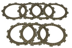Clutch friction discs fits CAGIVA 125, 125EV (Evolution), 125II (Lucky Expl.,Law.); HM 125R; HUSQVARNA 125, 125 2T, 150, 125S, 250, 250 4T, 250 MY2010, 250R, 250 Meo Replica, 250 MY10, 250ie, 310
