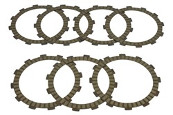 Clutch friction discs fits BETA 400 (Enduro); HUSABERG 470, 550, 400, 400E, 400S, 501, 501E, 600, 650, 650E, 400C, 650C; KTM 250Rac., 250Rac. GS, 400, 400G, 400Rac., 525, 525Rac., 400 4T