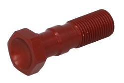 Śruba przewodu hamulcowego MCH971R M10x1, kolor Czerwony pasuje do SUZUKI_0