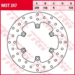 Tarcza hamulcowa MST247 przód/tył stała TRW 245/115/5mm/133mm_1
