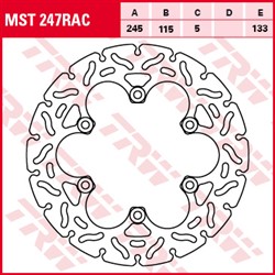 Tarcza hamulcowa MST247RAC przód/tył stała TRW 245/115/5mm/133mm_1