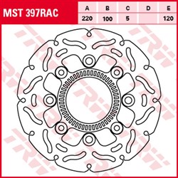 Tarcza hamulcowa MST397RAC tył stała TRW 220/100/5mm/120mm_1