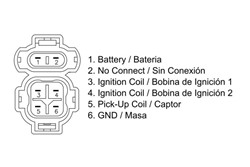 CDI ignition module DZE01608 fits HONDA_1
