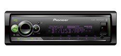 PIONEER MVH-S520BT auto magnetola - nolasa FLAC failus, aprīkots ar 13 joslu grafisko EQ, 3 virzienu tīkla režīmu, 3 RCA izvadiem, iebūvētu MOSFET 50W x 4 pastiprinātāju un Pioneer karaoke funkciju_0