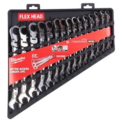 Set of combination wrenches combination ratchet wrench(es) 12-angle / Hexagonal 10;11;12;13;14;15;16;17;18;19;20;21;22;8;9 mm_2