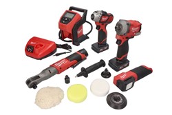 Air impact wrench; Angle wrench, Power tools kit