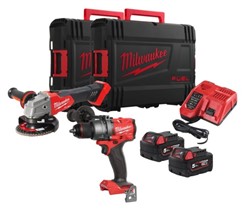 Angle grinder; Drill-screwdriver, Power tools kit_3
