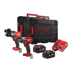 Air impact wrench; Drill-screwdriver, Power tools kit