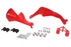 Hand-guards OUTRIDER, colour red (with universal fitting kit)