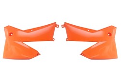 Osłony chłodnic, kolor Pomarańczowy pasuje do KTM EXC, EXC-F, MXC, SX, SX-F, XC, XC-F 125-525 2005-2007
