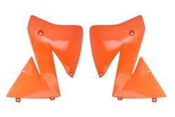 Osłony chłodnic, kolor Pomarańczowy pasuje do KTM EXC, MXC 125-380 2001-2002
