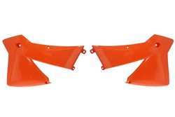 Osłony chłodnic, kolor Pomarańczowy pasuje do KTM EXC, SX 125-380 2001-2004