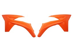 Osłony chłodnic, kolor Pomarańczowy pasuje do KTM EXC, EXC-F, SX, SX-F, XC, XC-F 125-500 2011-2013