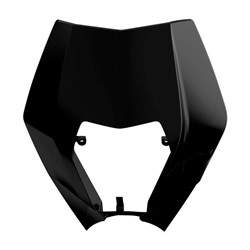 Headlamp cover, colour Black fits KTM XC-W 200-350 2008-2013