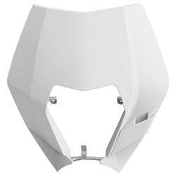 Headlamp cover, colour White fits KTM EXC, XCF-W, XC-W 125-500 2008-2013