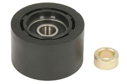 Drive chain guide roller 79-5014 bottom/top (outer diameter 38mm/width 24mm, colour black) fits HONDA; KAWASAKI