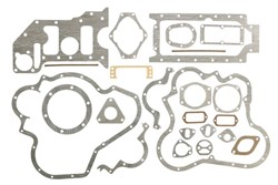 Complete engine gasket set - crankcase fits: LANDINI 4560 V, 5500, 5840, C4500, C4830, C5830; MASSEY FERGUSON 135, 140 (3 CYL), 145, 148, 152, 254, 354 V