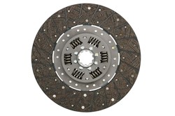 Clutch disc/plate organic (327mm) fits: COUNTY 1454, 1494, 654, 754, 854 T, 944; FIAT 6600, 7000, 7200, 7600; FORD 5000, 5100 2WD, 5100 4WD, 5110 2WD, 5110 4WD, 5200, 5340, 5550, 5600, 5610 2WD