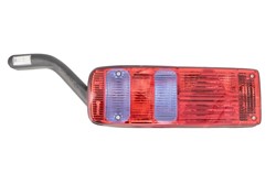 Rear lamp R (P21W/PY21W/R5W, 24V, with indicator, with fog light, reversing light, with stop light, parking light, triangular reflector, with extension arm lamp, connector: AMP DIN 7PIN Bayonet)