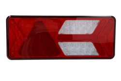 Rear lamp R (LED, 12/24V, with indicator, with fog light, reversing light, with stop light, parking light, triangular reflector, dynamic indicator, connector: 4x SuperSeal 2PIN/AMP 7PIN) fits: BPW
