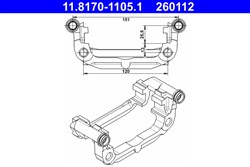 Bracket, brake caliper 11.8170-1105.1_2
