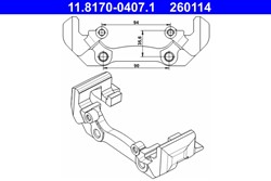 Bracket, brake caliper 11.8170-0407.1_2