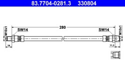 Przewód hamulcowy elastyczny 83.7704-0281.3_1