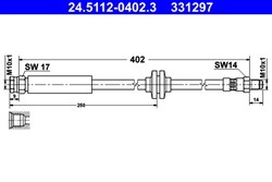 Przewód hamulcowy elastyczny 24.5112-0402.3_1