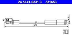 Przewód hamulcowy elastyczny 24.5141-0331.3