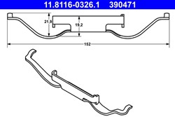 Bremžu kluču montāžas komplekts ATE 11.8116-0326.1_1