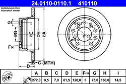 Bremžu diski ATE 24.0110-0110.1