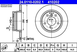 Bremžu disks ATE 24.0110-0202.1 (pārdošanas vienība - 1 gab.)_2