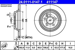 Bremžu disks ATE 24.0111-0147.1 (pārdošanas vienība - 1 gab.)_2