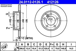 Bremžu disks ATE 24.0112-0126.1 (pārdošanas vienība - 1 gab.)_2